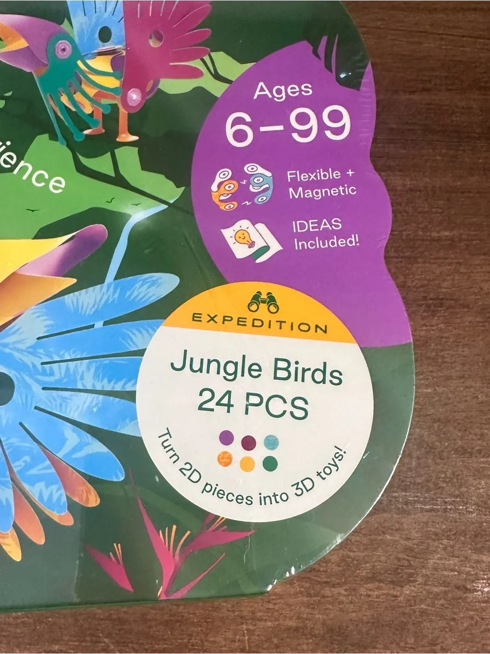 Clixo Jungle Birds Magnetic Building Set Tropical Birds Construction STEM Toy